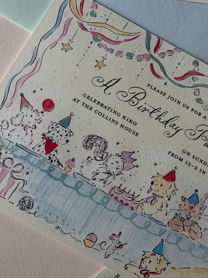 Birthday Pawty Invitation