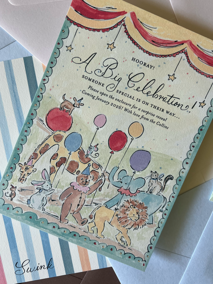A Big Celebration Gender Reveal (Set of 5)