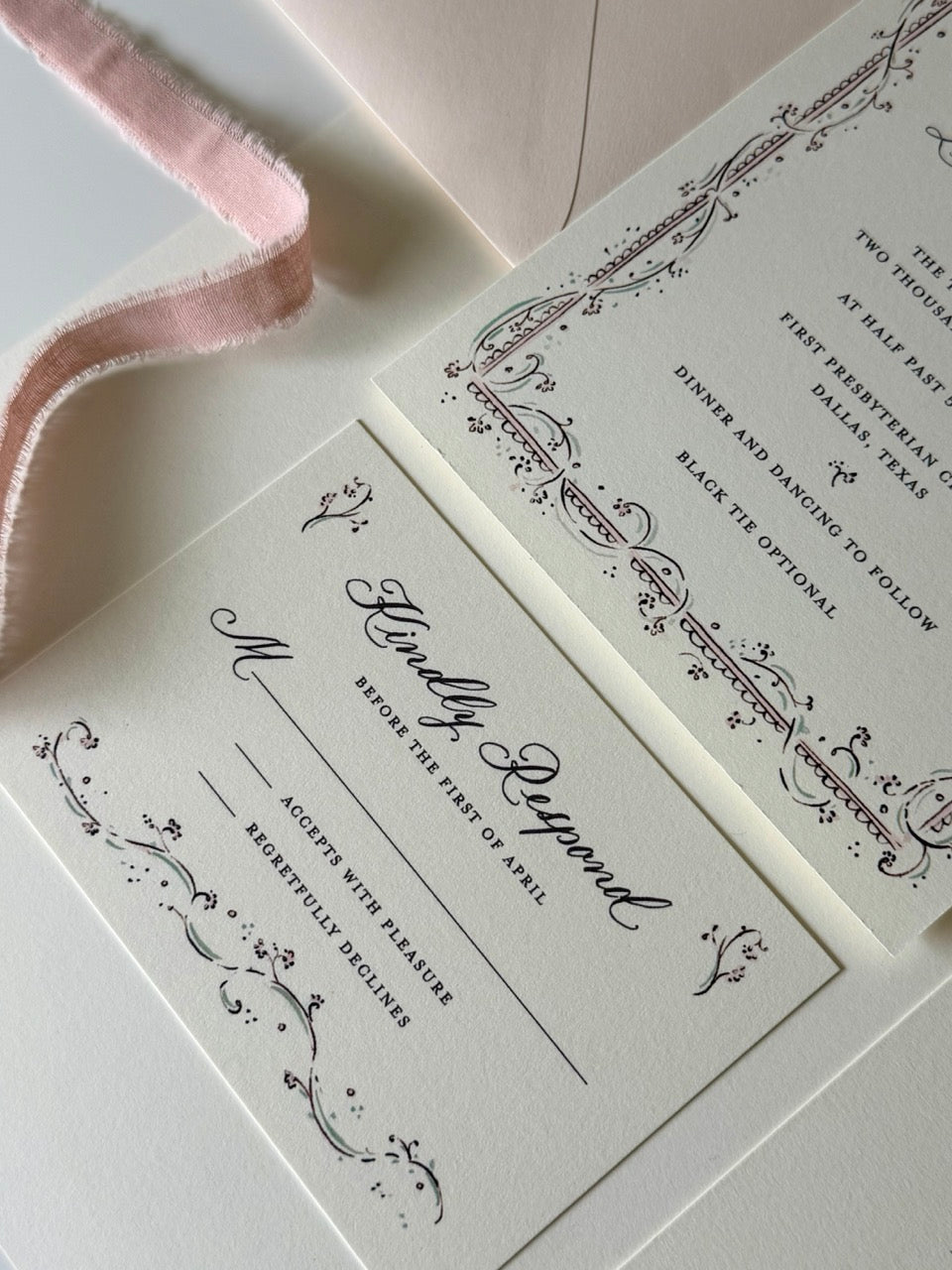 The Clara Wedding Suite in Blush & Sage