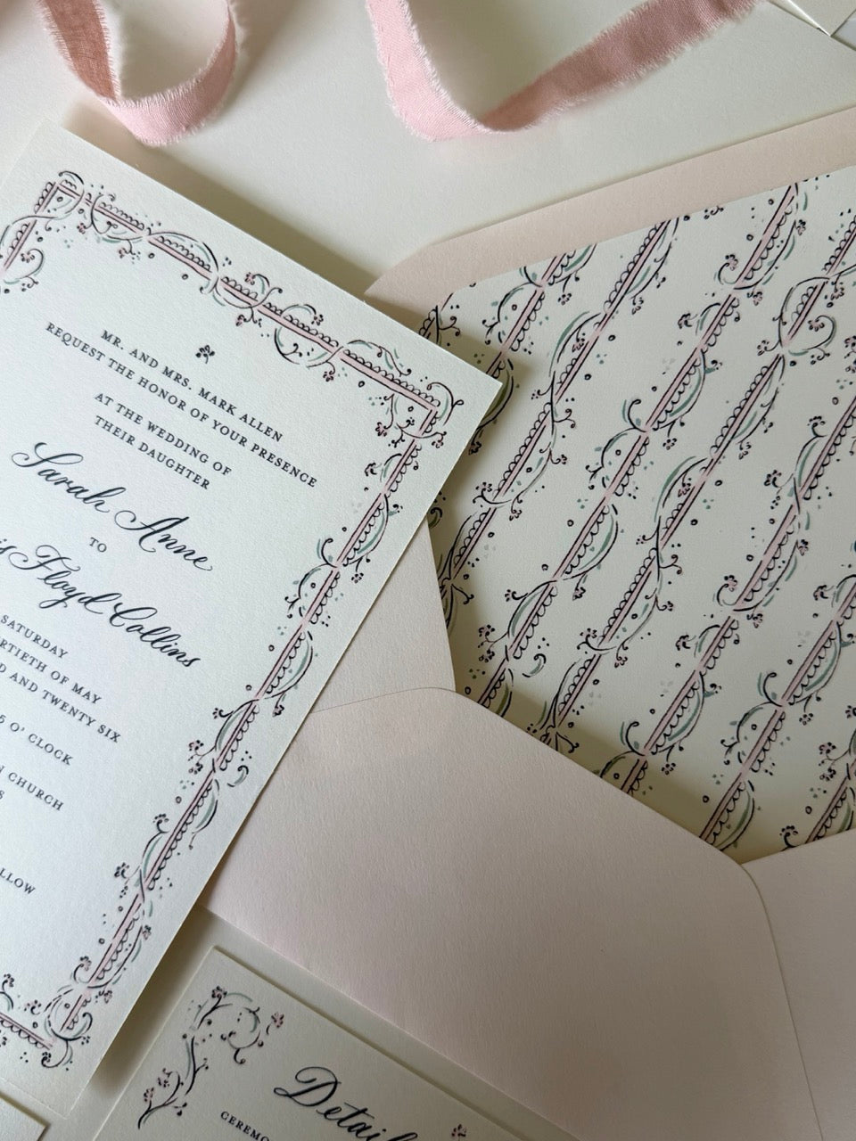 The Clara Wedding Suite in Blush & Sage