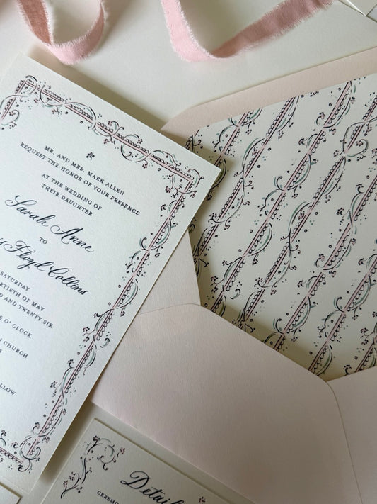 The Clara Wedding Suite in Blush & Sage