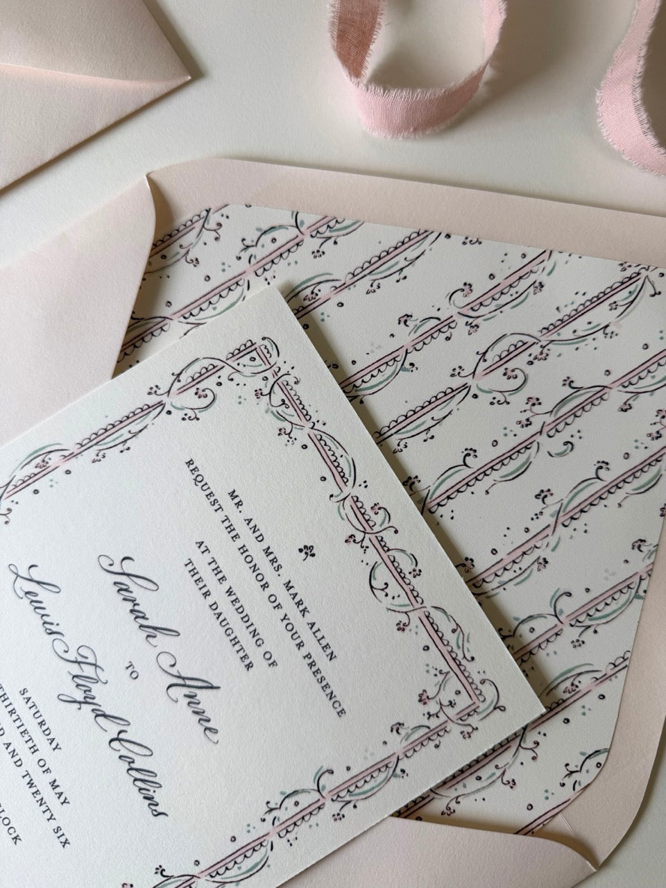 The Clara Wedding Suite in Blush & Sage