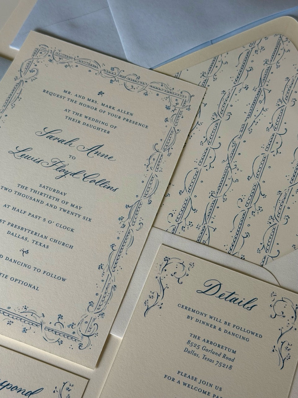 The Clara Wedding Suite in Blue