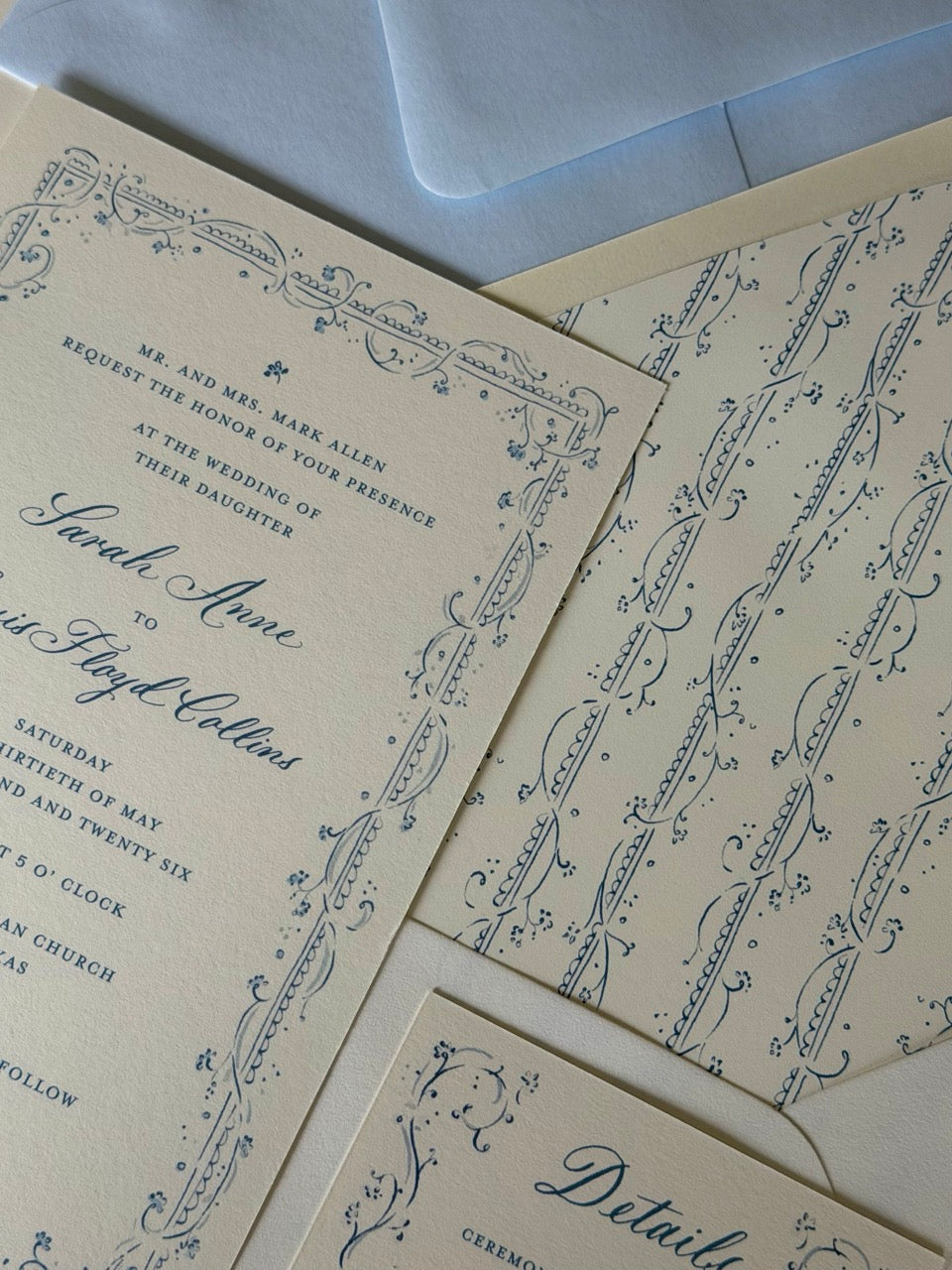 The Clara Wedding Suite in Blue