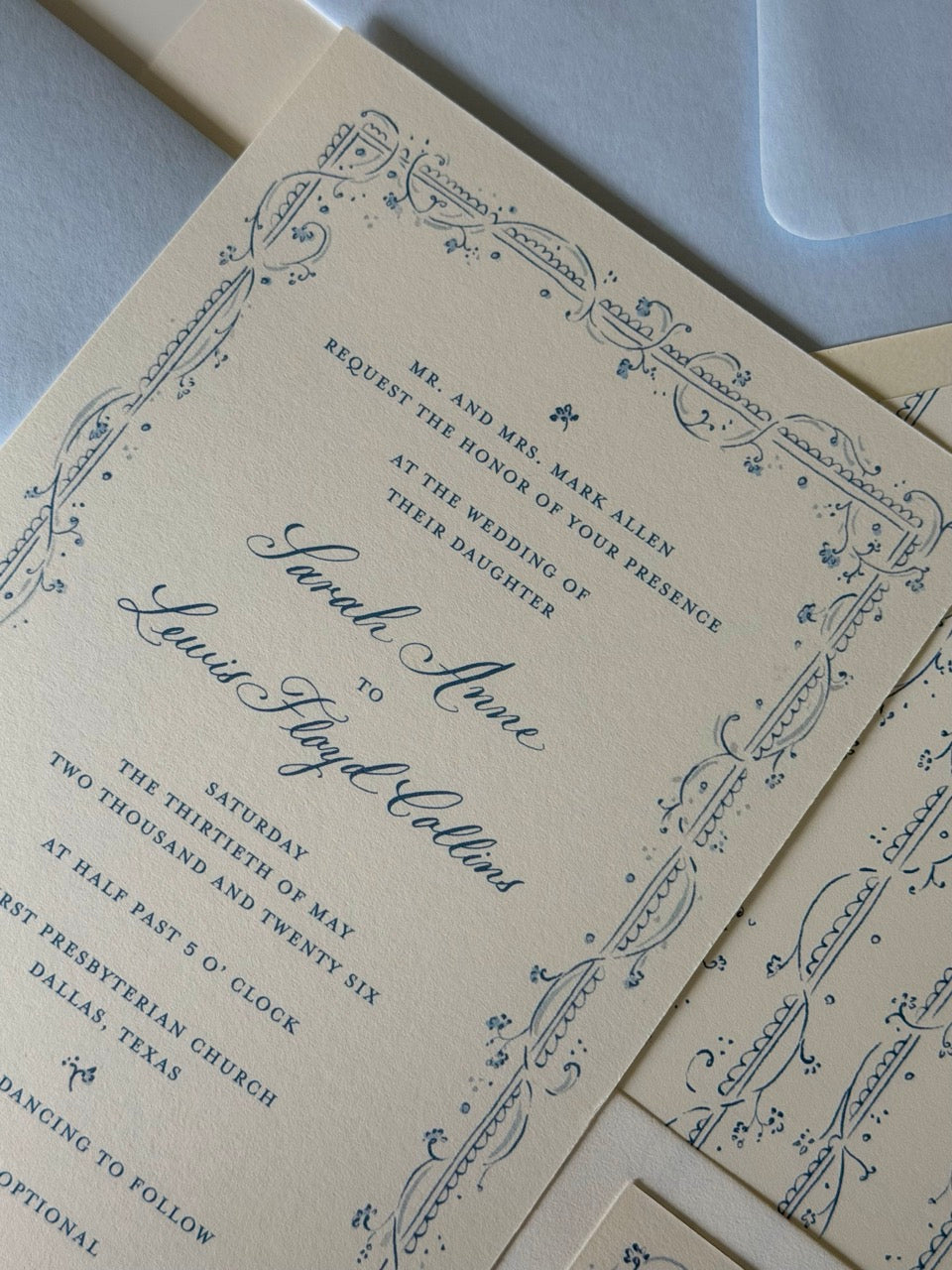 The Clara Wedding Suite in Blue