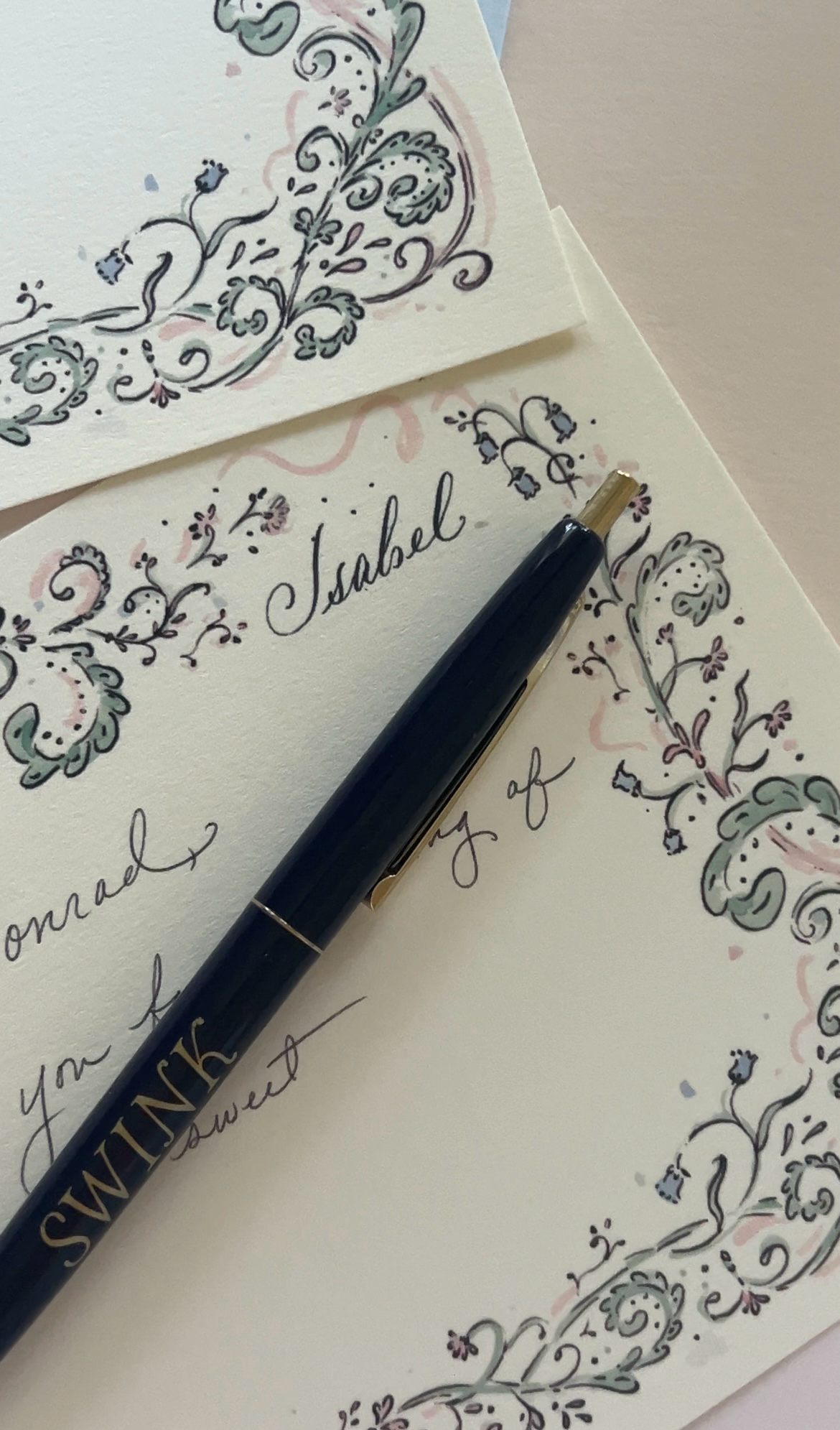 Ornate Border Stationery Set