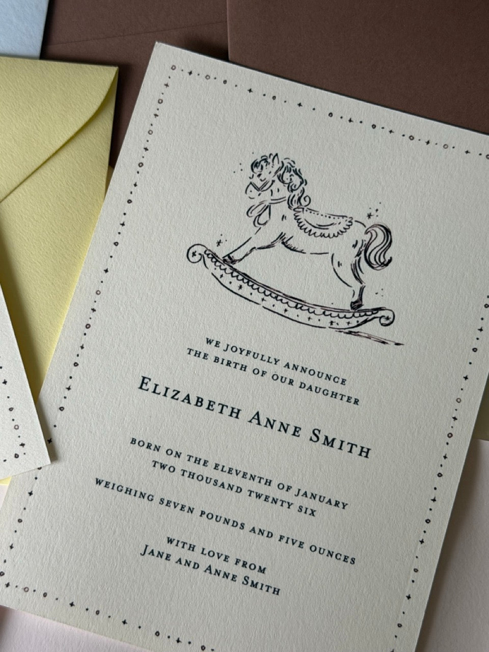 Rocking Horse Custom Card