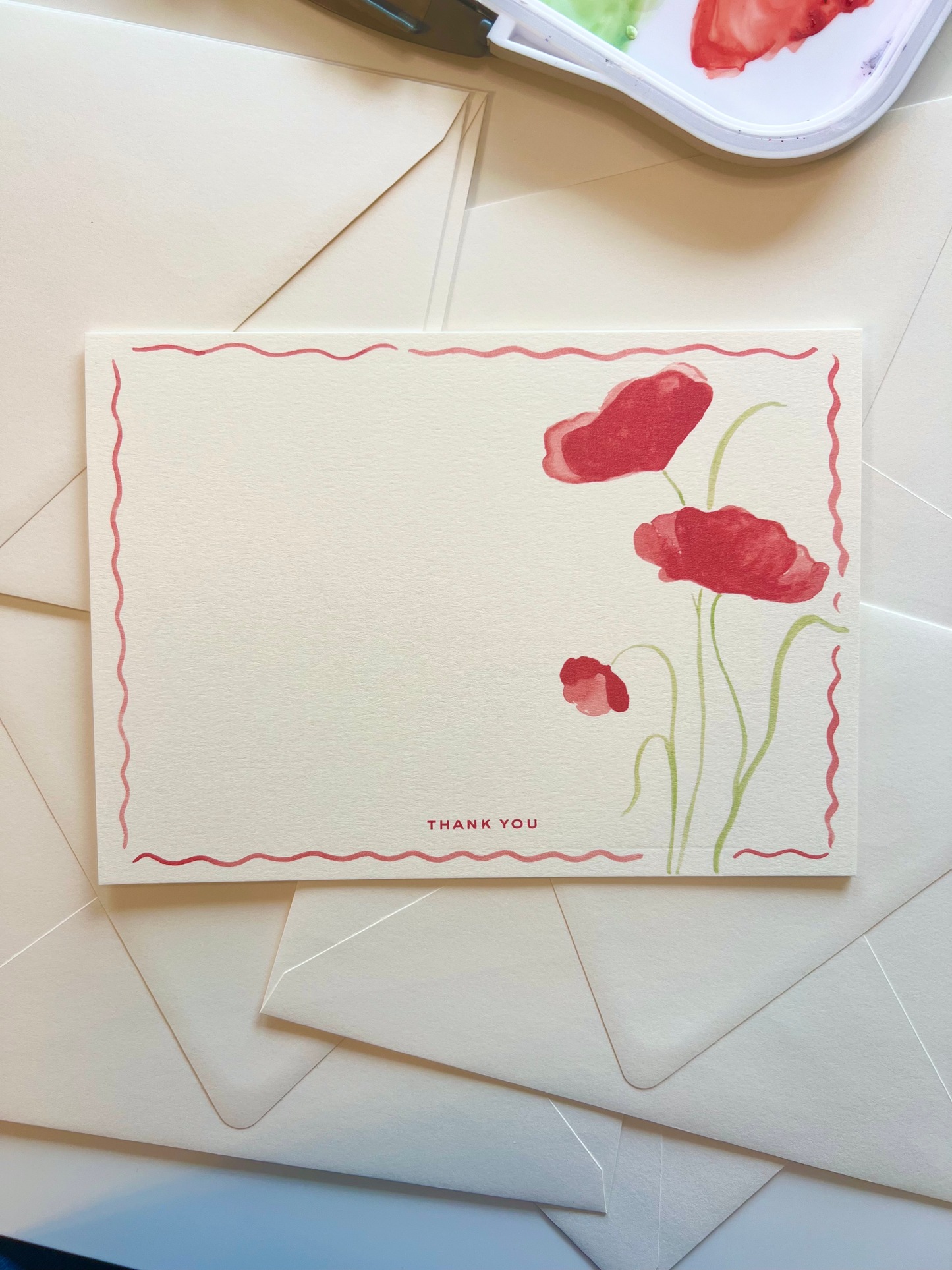 Poppies Stationery Set