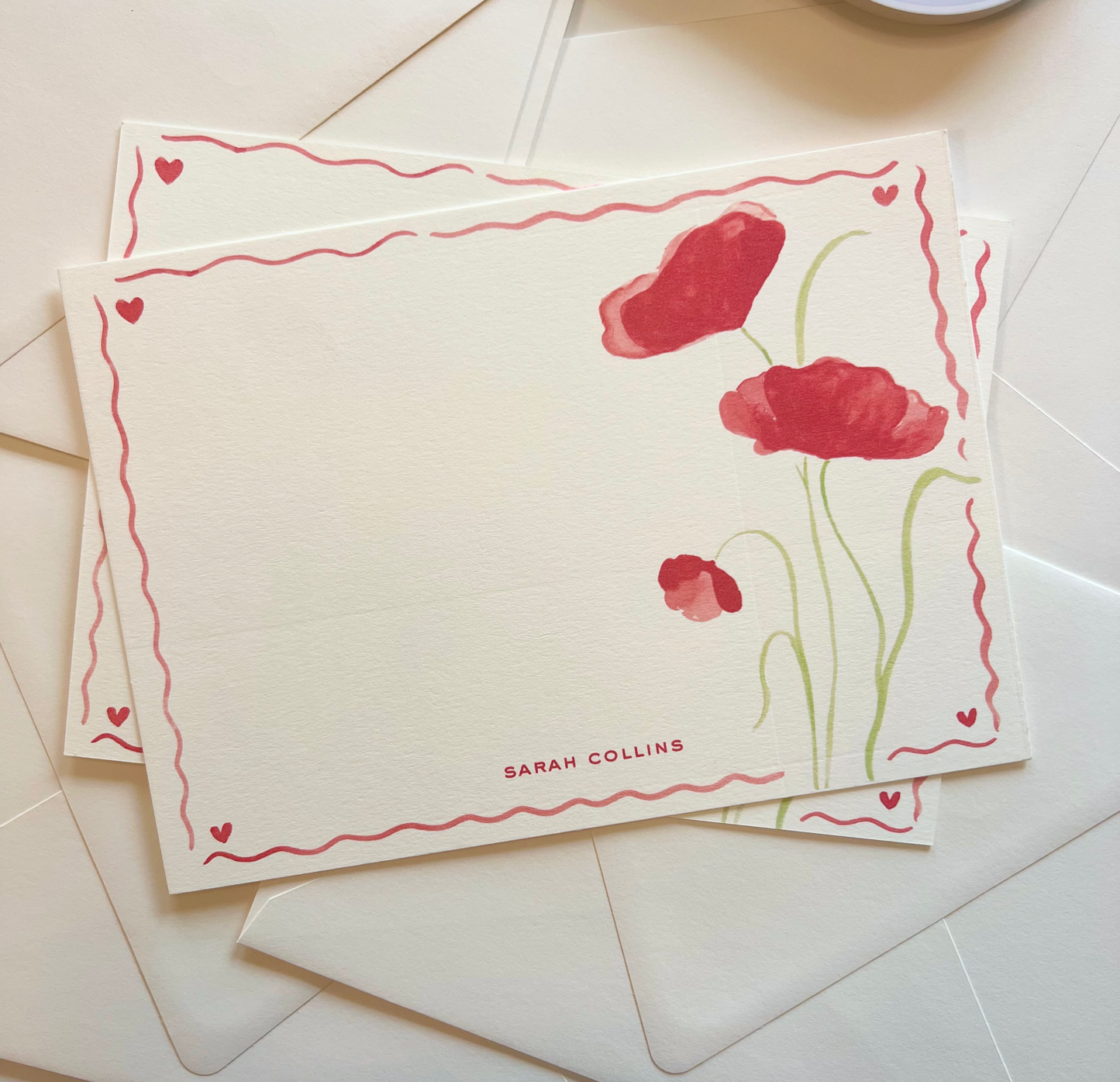 Poppies Stationery Set