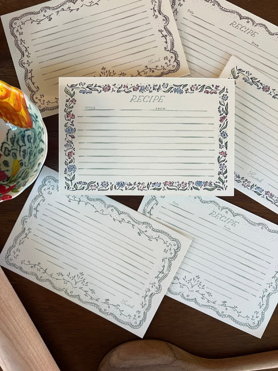 Carmel Border Recipe Cards