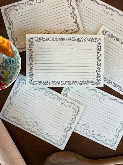 Carmel Border Recipe Cards
