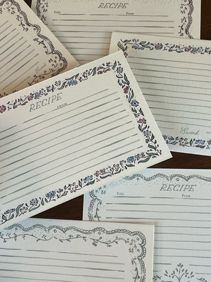 Carmel Border Recipe Cards