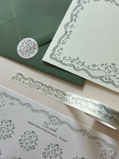 Embroidered Washi Tape