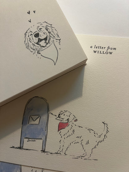 Pawstal Box Stationery Set - Winston