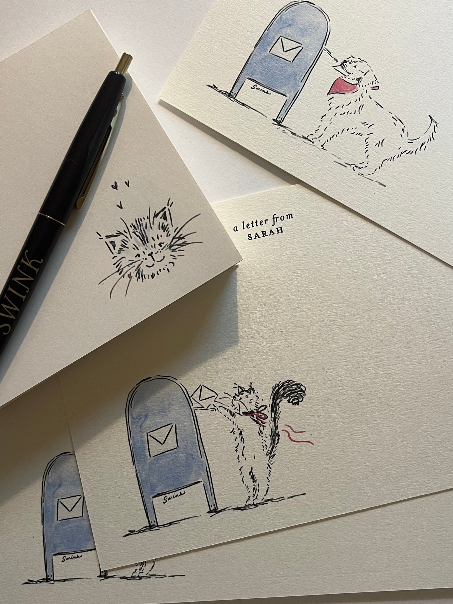 Pawstal Box Stationery Set - Kiko