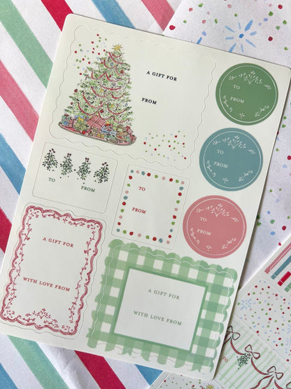 Holiday Gift Sticker Labels