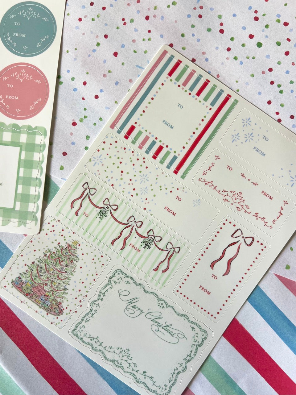 Holiday Gift Sticker Labels