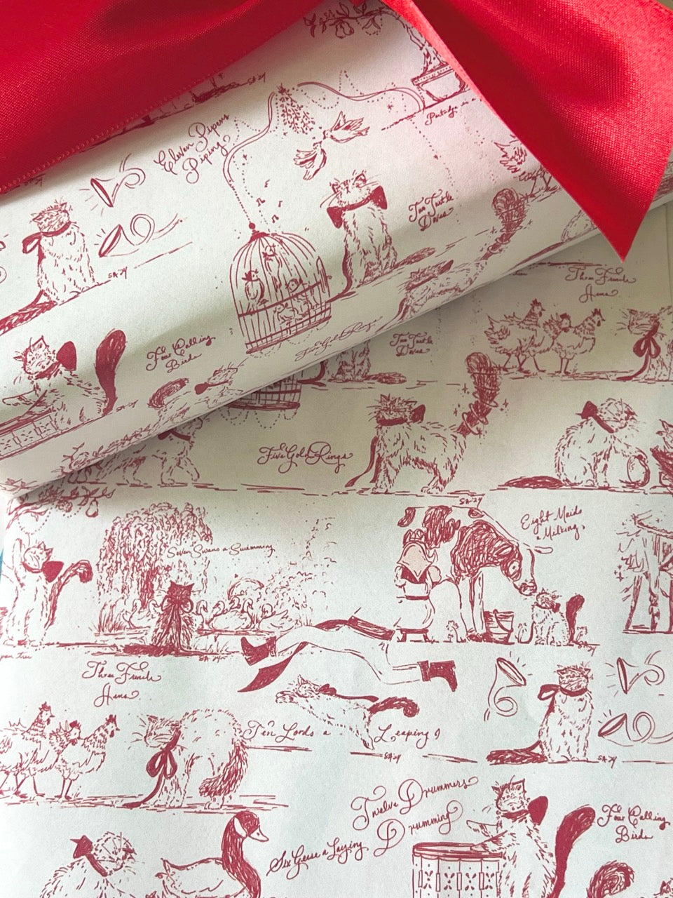 Kiko 12 Days of Christmas Gift Wrap Roll