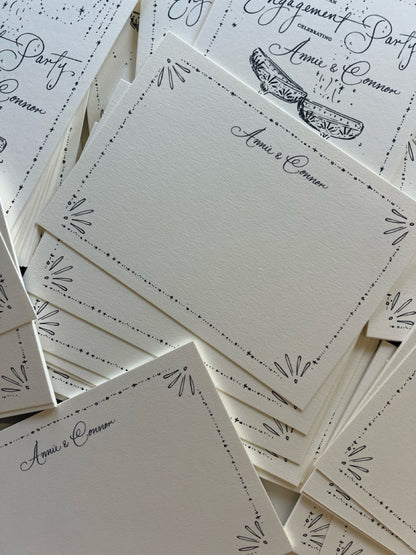 Vintage Deco Border Stationery Set