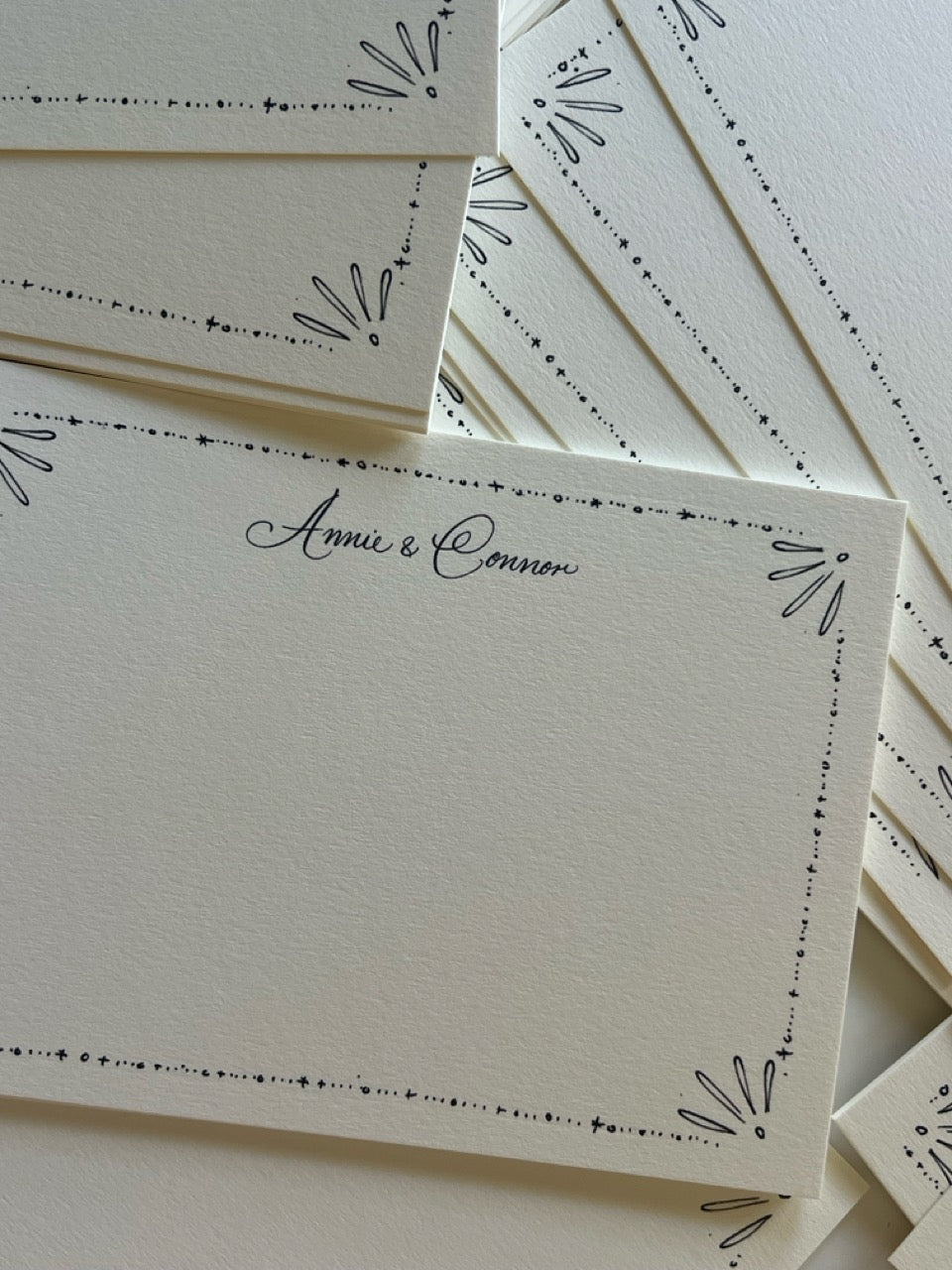 Vintage Deco Border Stationery Set