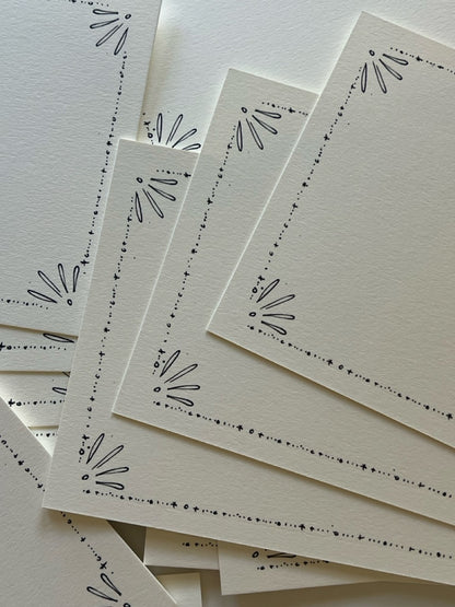 Vintage Deco Border Stationery Set
