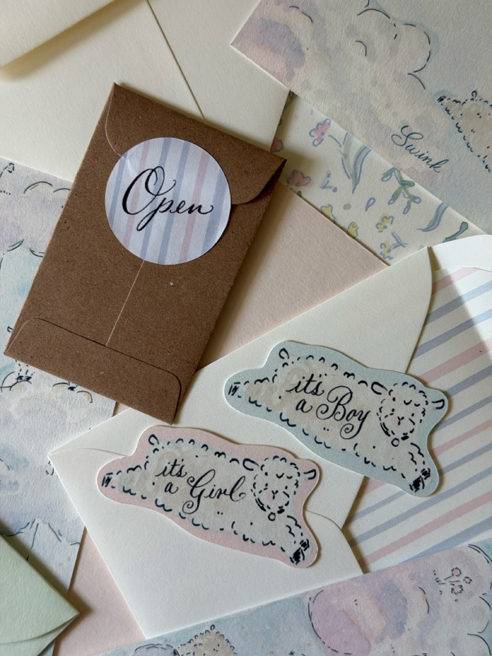 Sweet Dreams Counting Sheep Gender Reveal (Set of 5)
