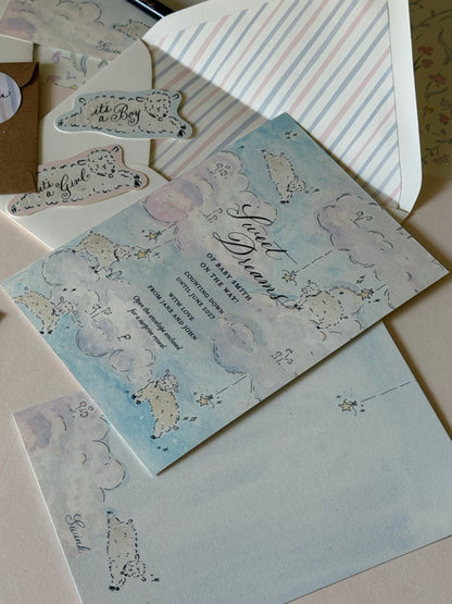 Sweet Dreams Counting Sheep Gender Reveal (Set of 5)