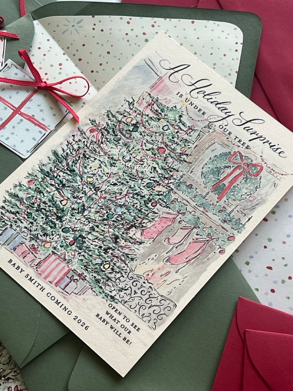 Holiday Gift Gender Reveal (Set of 5)