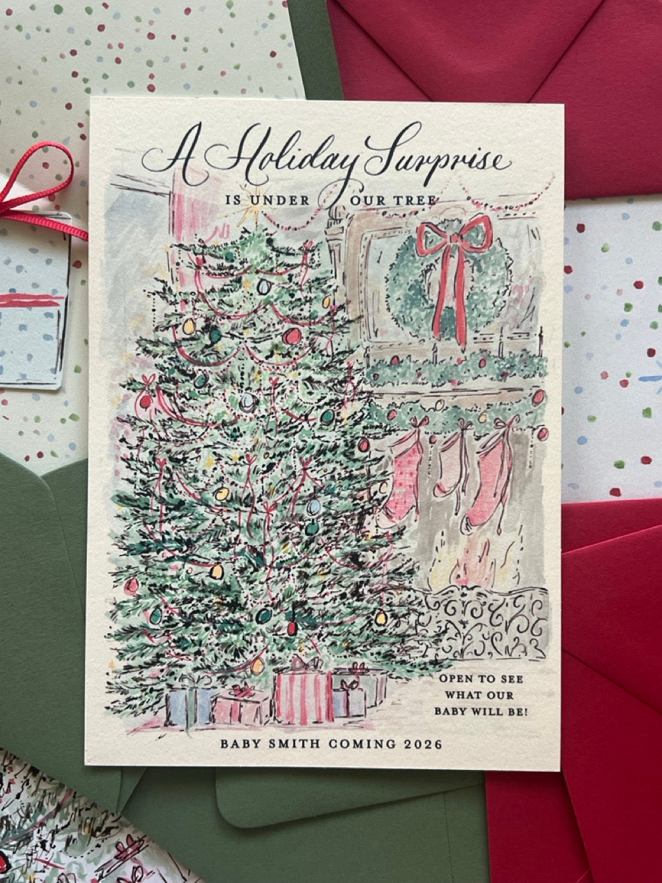 Holiday Gift Gender Reveal (Set of 5)