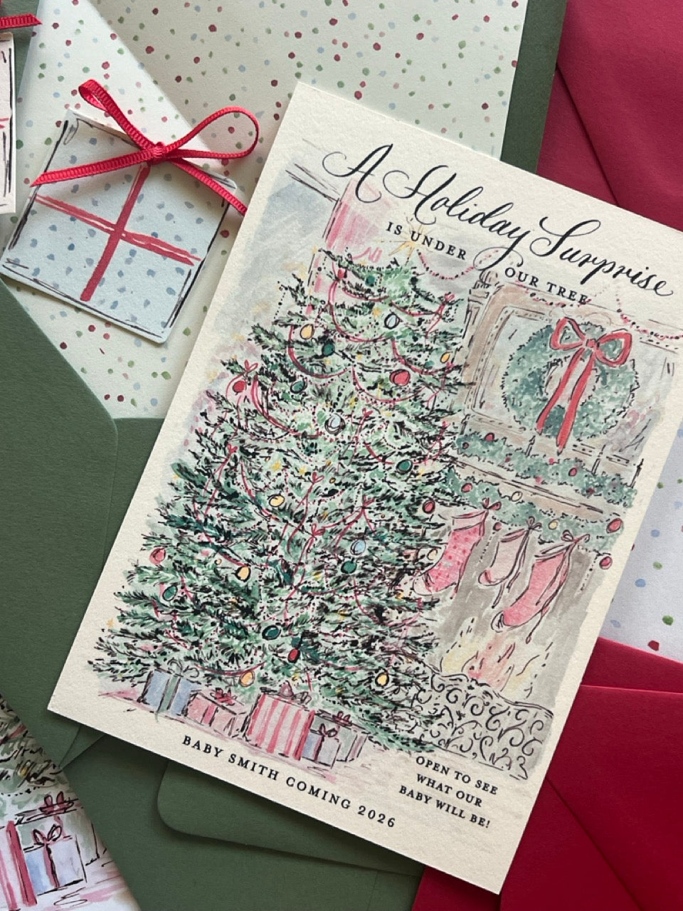 Holiday Gift Gender Reveal (Set of 5)