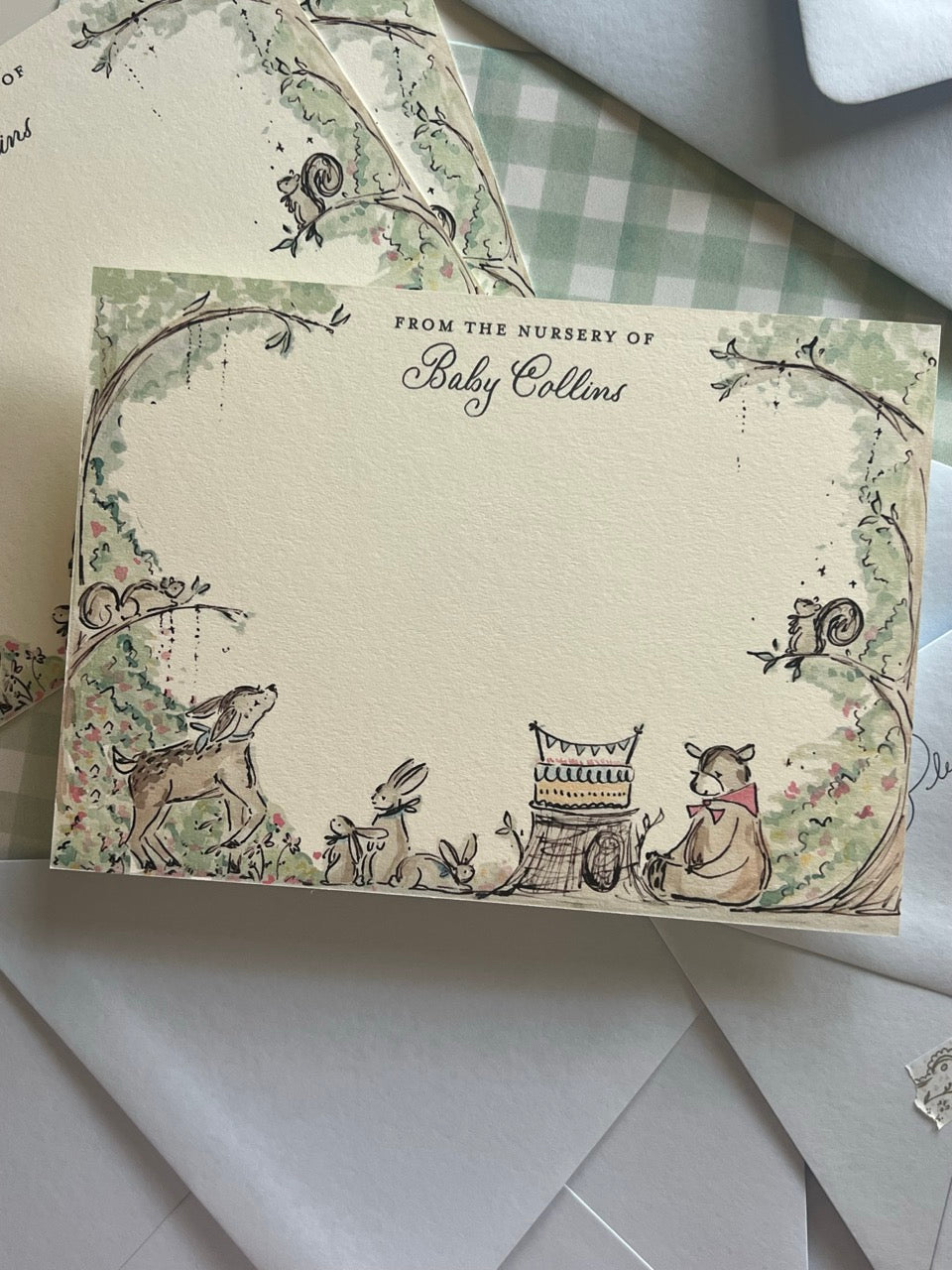 Woodland Friends Stationery Set