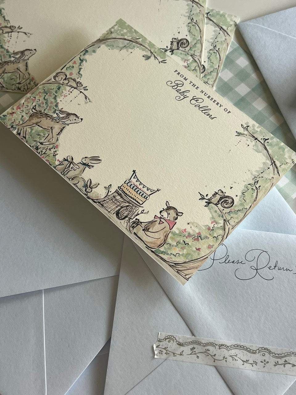 Woodland Friends Stationery Set