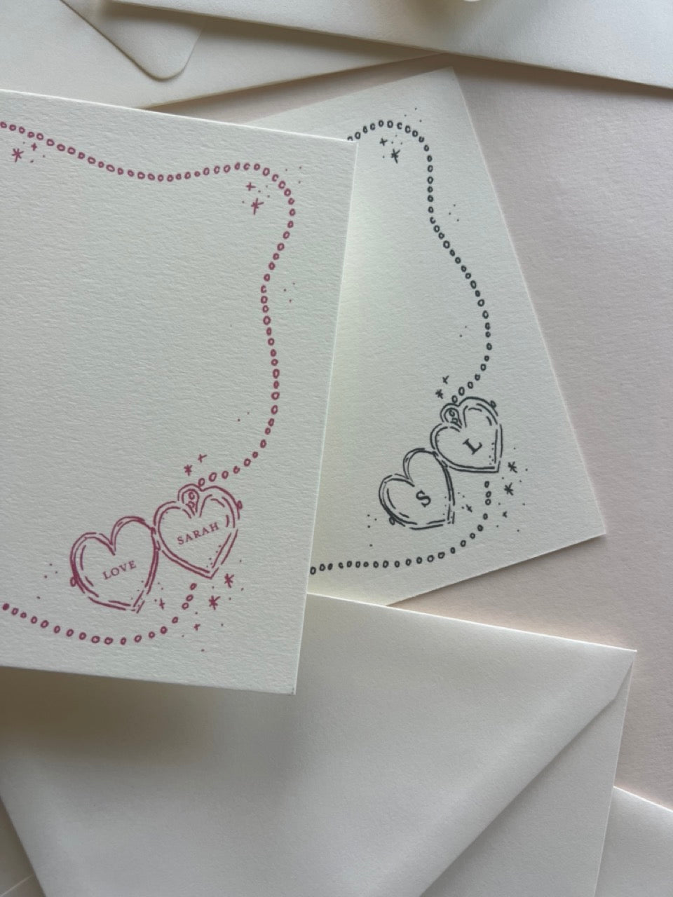 Locket Charm Stationery Set