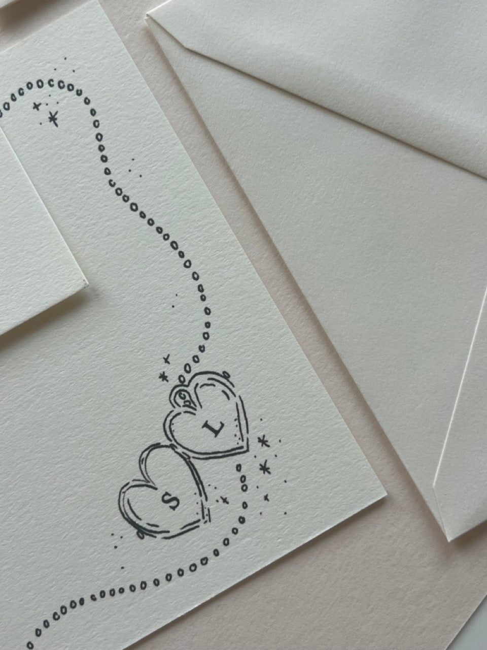 Locket Charm Stationery Set