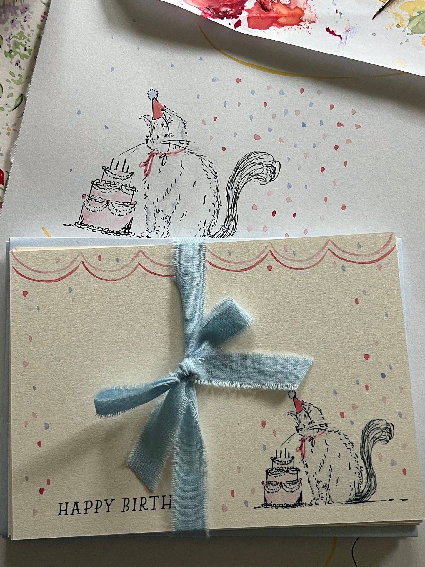 Birthday Party Kikogram Stationery Set