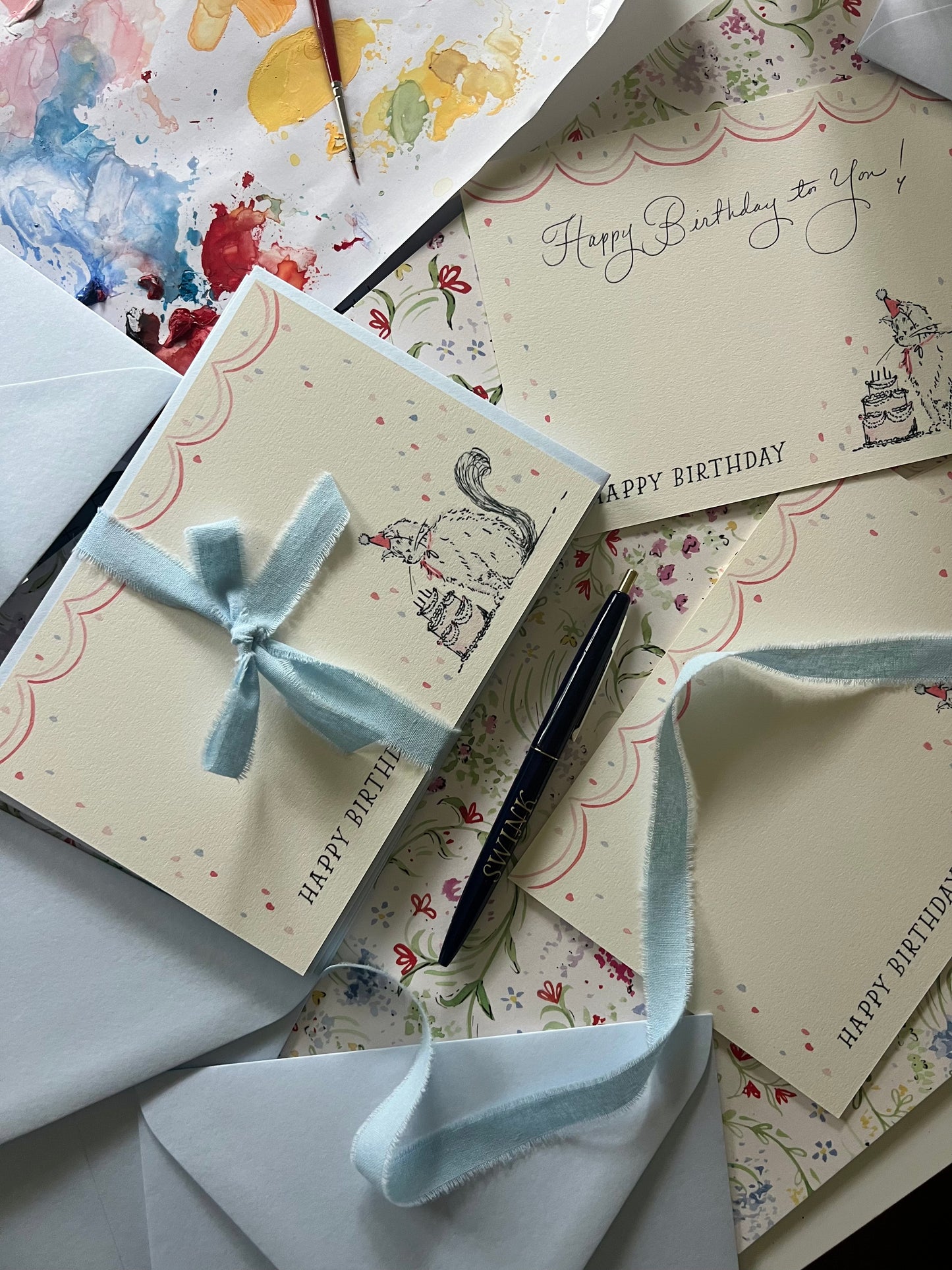 Birthday Party Kikogram Stationery Set