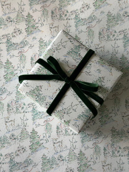Woodland Village Gift Wrap Roll