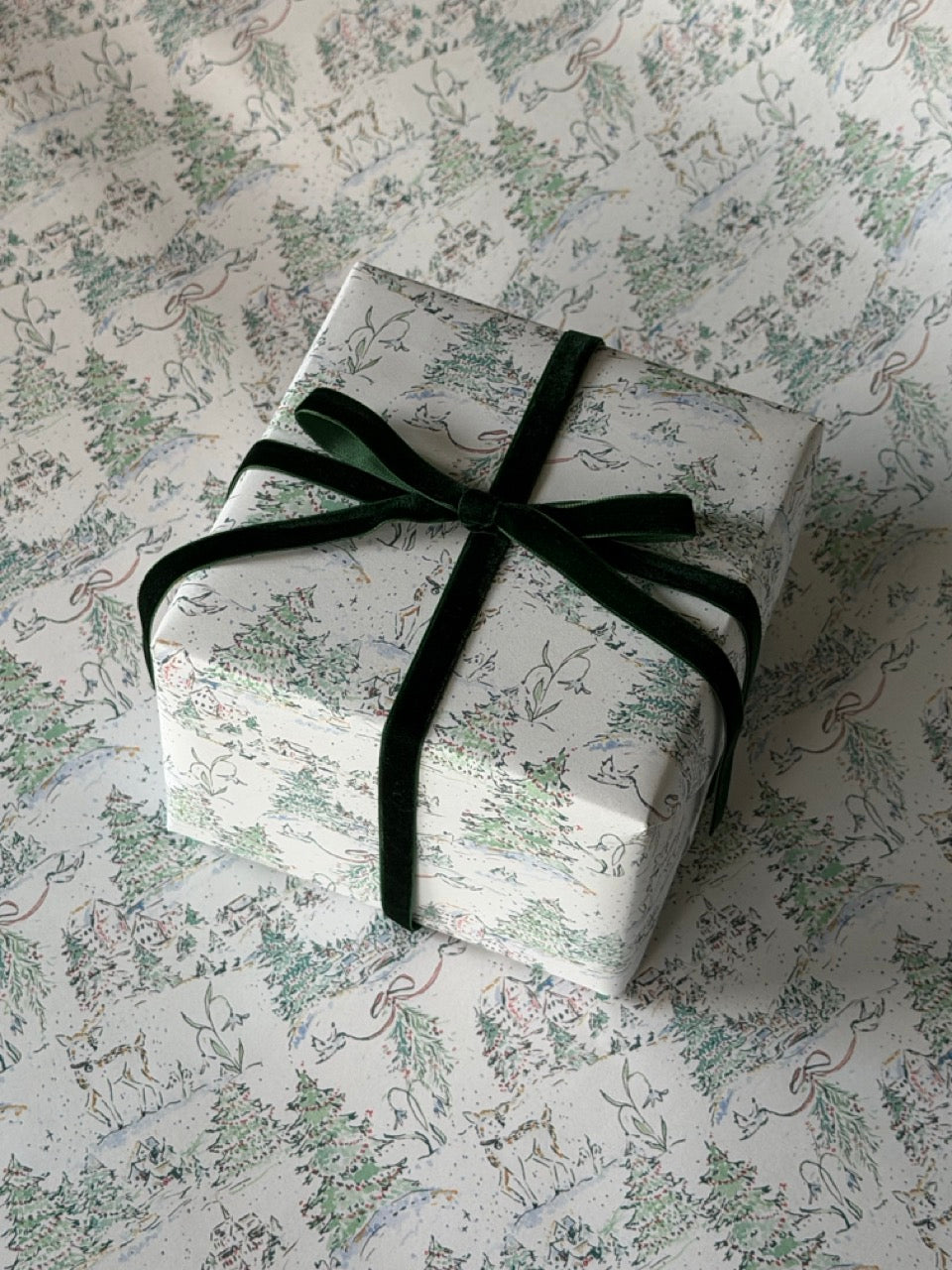 Woodland Village Gift Wrap Roll