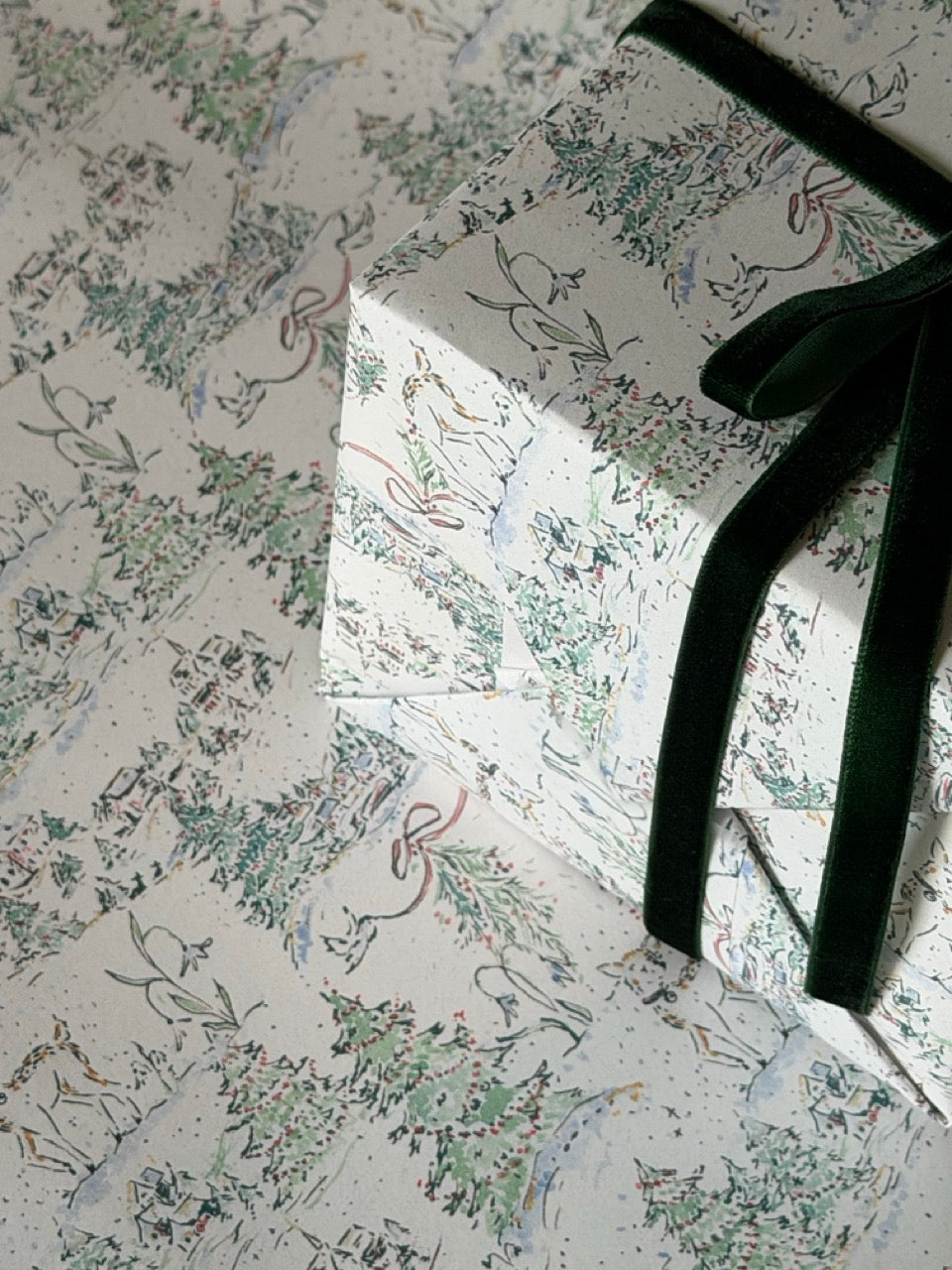 Woodland Village Gift Wrap Roll