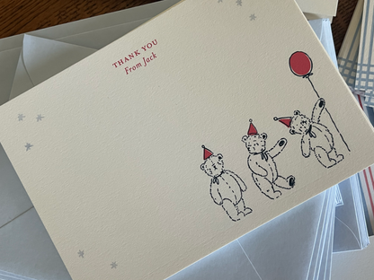 Party Bears Stationery Set