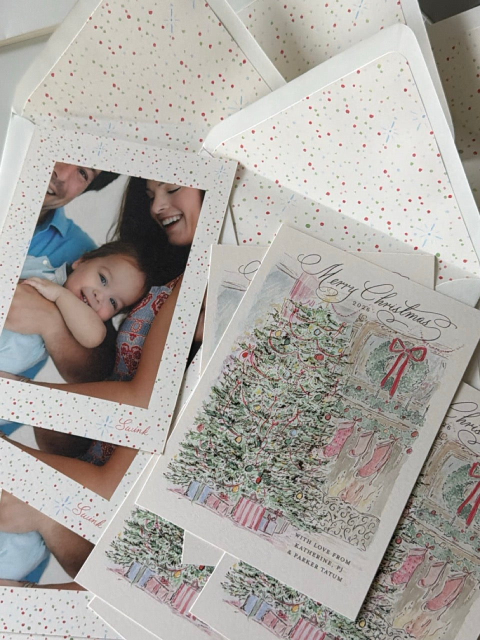 Christmas Eve Scene Holiday Card