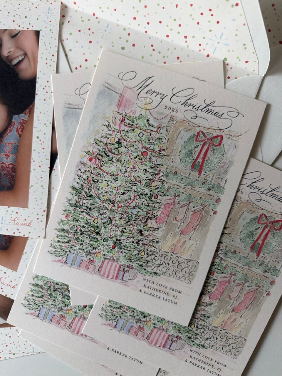 Christmas Eve Scene Holiday Card