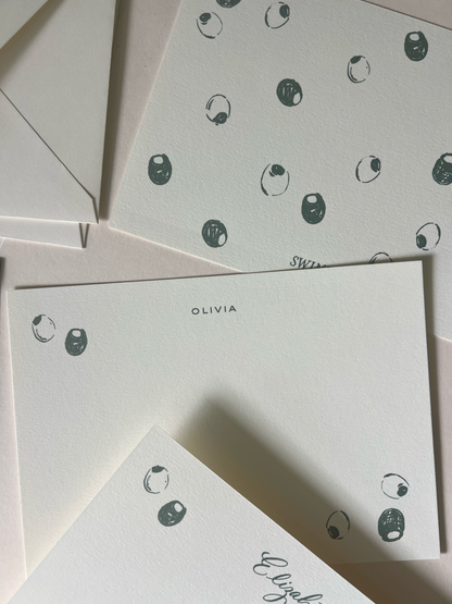 Olive Party Stationery Set