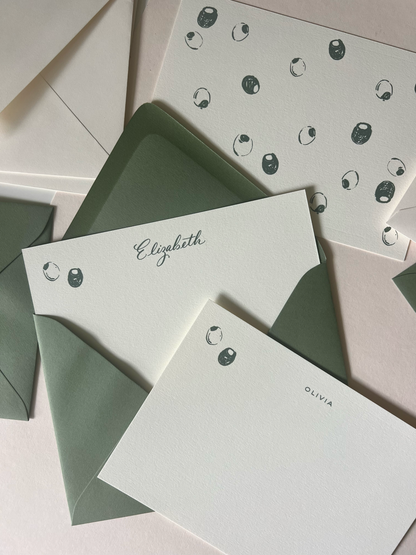 Olive Party Stationery Set