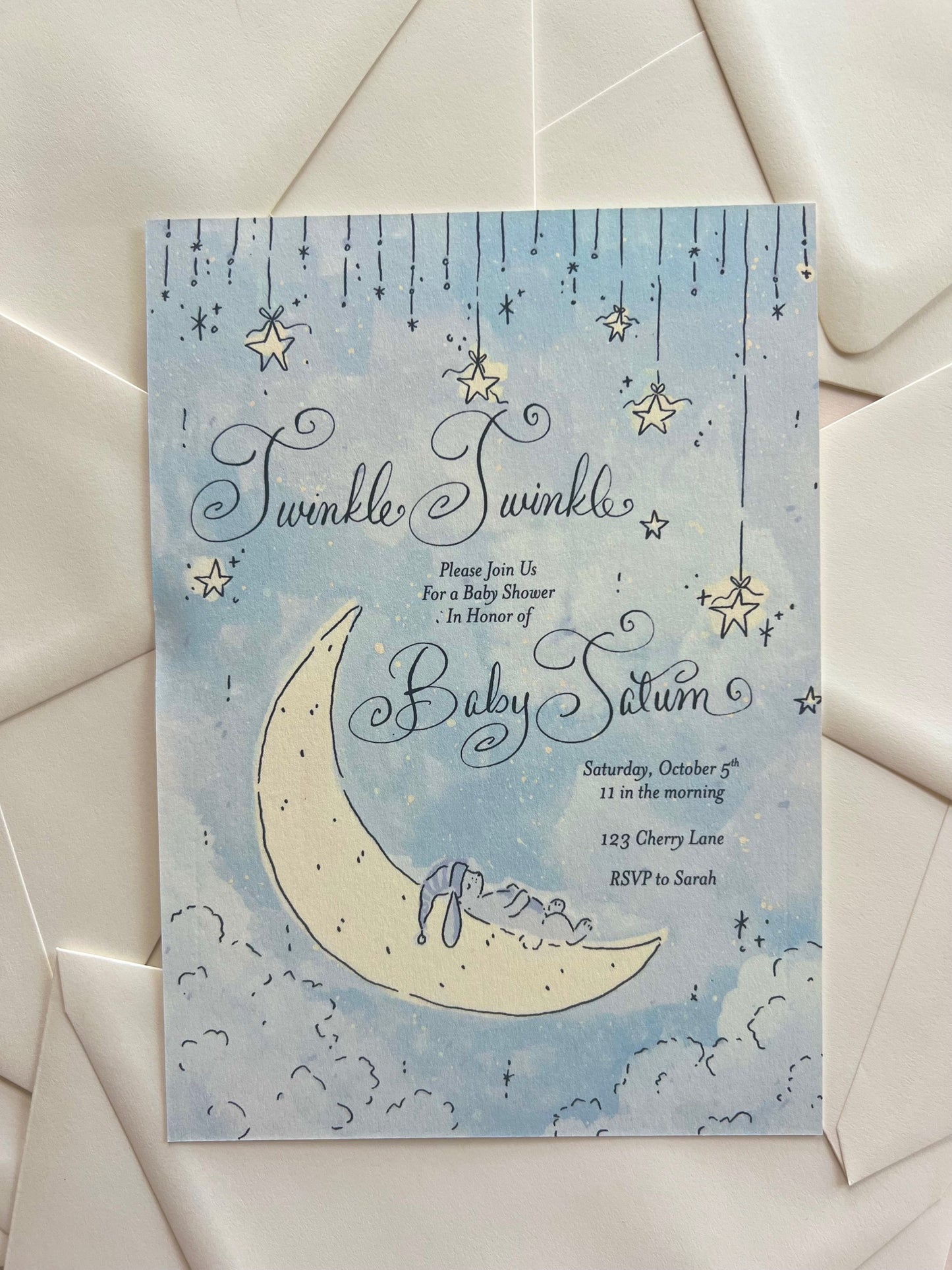 Twinkle Twinkle Semi Custom Invitation