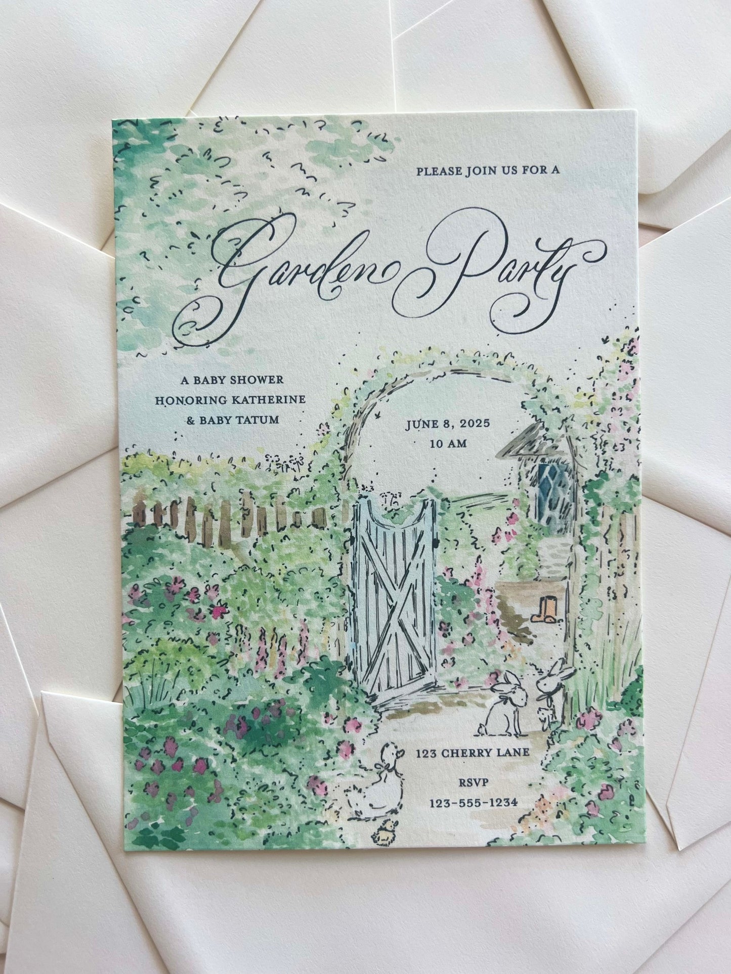 Into the Garden Semi Custom Invitation