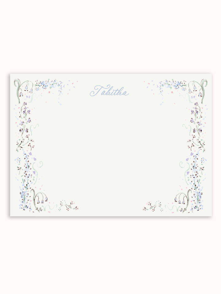 Mary Floral Border Stationery Set