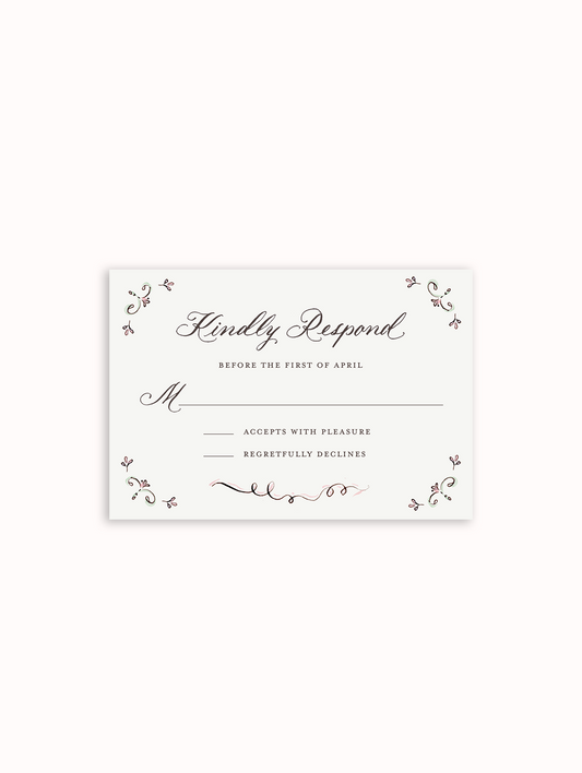 Marie Reply Card