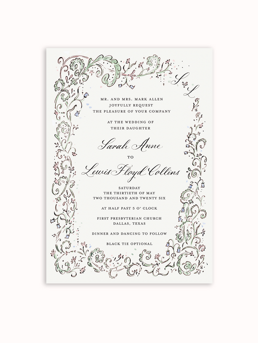 Marie Main Wedding Invitation