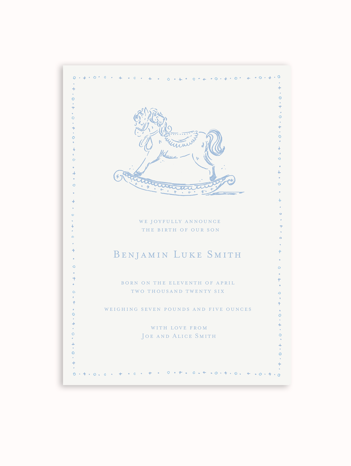 Rocking Horse Custom Card